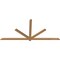 Ekena Millwork Kennewick Timber Gable Bracket, Western Red Cedar, 96"W x 44"H x 1 1/2"D x 3 1/2"F, 11/12 Pitch GBW096X44X0204KEN00SWR - alternate 3